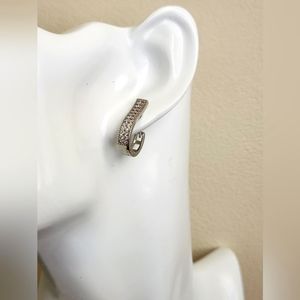 white gold earrings *new